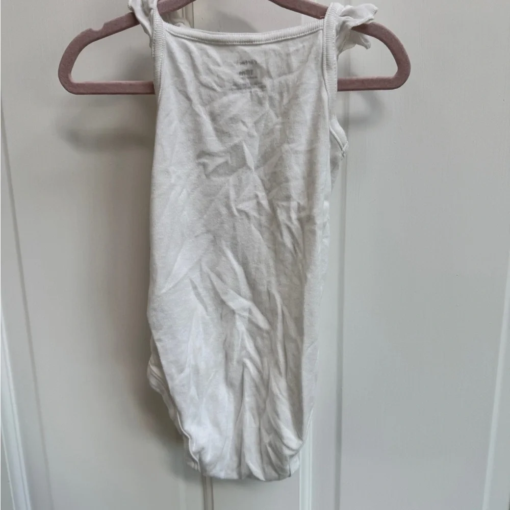 Carter’s 18M White Girls Bunny Watermelon Tank Top Onesie Bodysuit
